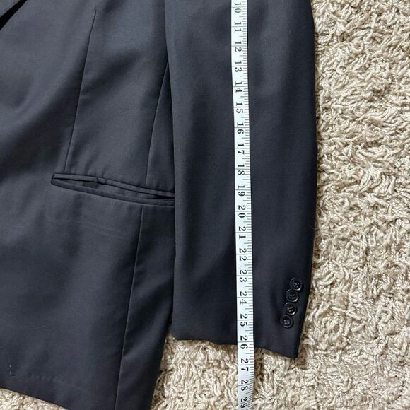 Peter Millar Black Sport Coat with Notched Lapels, Size 52T - Picture 8 of 10
